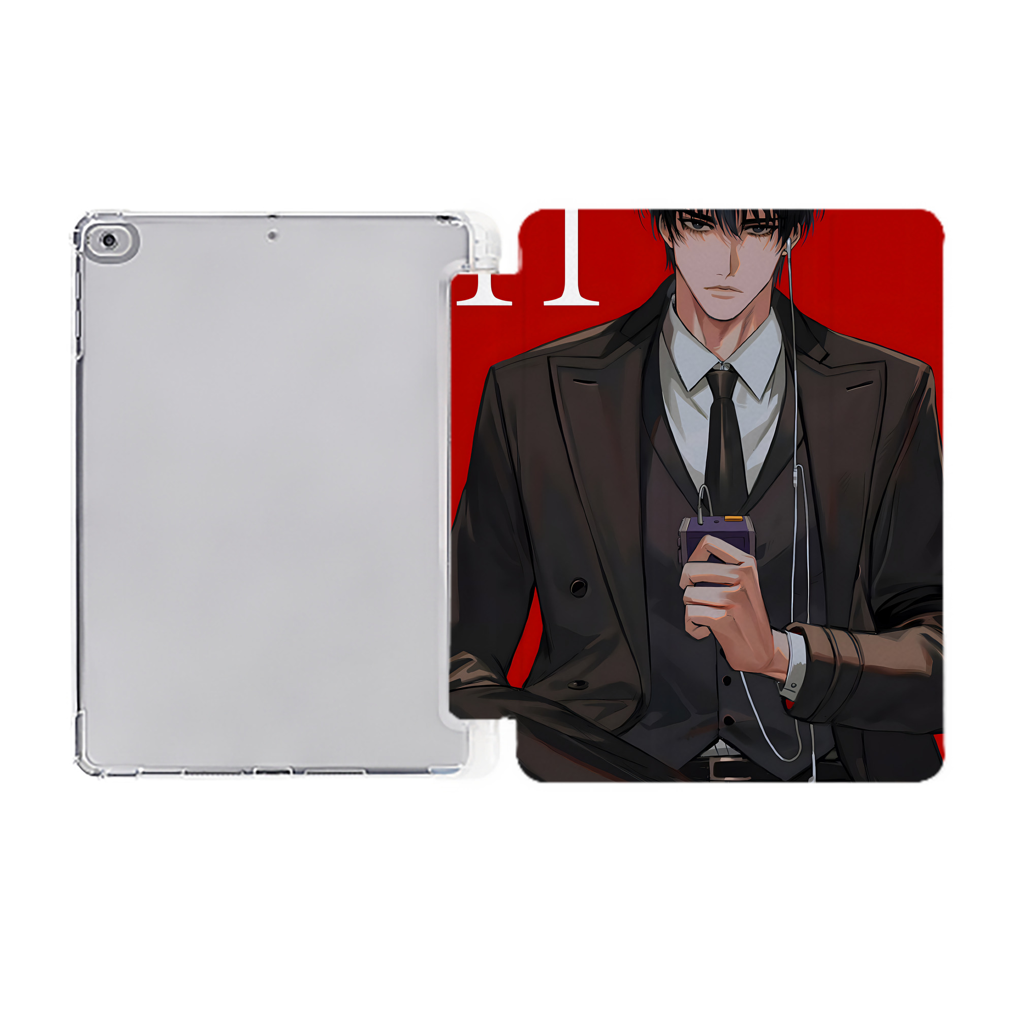 （画像用） SLAM DUNK／スラムダンク IPad ケース ペン収納付き 三つ折りスタンド PUレザー×シリコン 対応機種9.5/10.5/10.9インチ